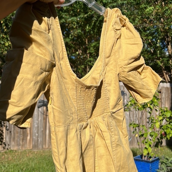 New ▶️ FREE PEOPLE ◀️ Cheyenne Denim Mini / Sand Dune - Picture 11 of 17